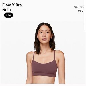 Lululemon Flow Y Bra Nulu (sz 4)